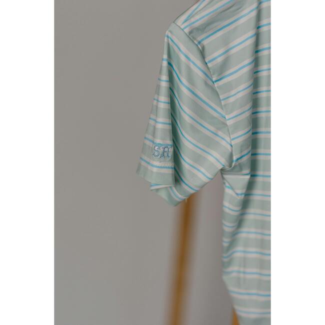 Athletic Polo in Stripe in Blue Jay - Polo Shirts - 3