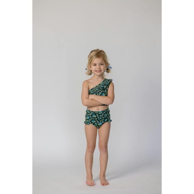 Josie in Spring Mustard In Navy - Two Pieces - 3