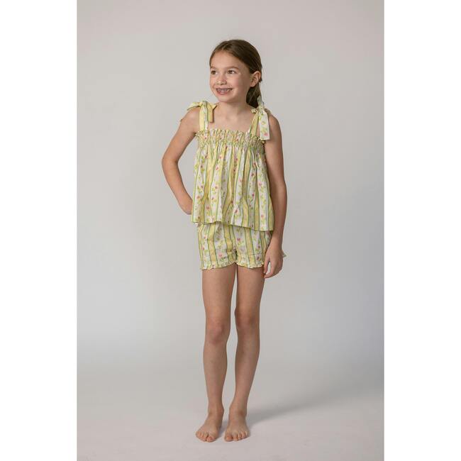 Teatime Set in Vivian Stripe In Daffodil - Mixed Apparel Set - 3