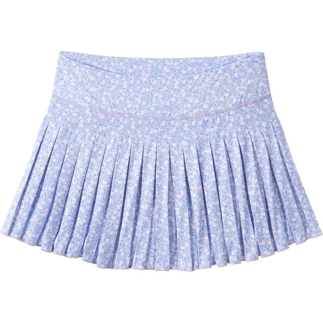 Tween Girls Printed Pleated Skort, Purple Floral