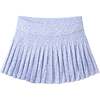 Tween Girls Printed Pleated Skort, Purple Floral - Skirts - 1 - thumbnail