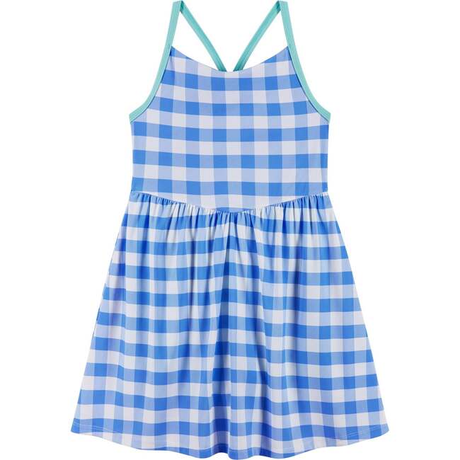 Tween Girls Knit Skort Dress, Gingham