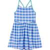 Tween Girls Knit Skort Dress, Gingham - Dresses - 1 - thumbnail