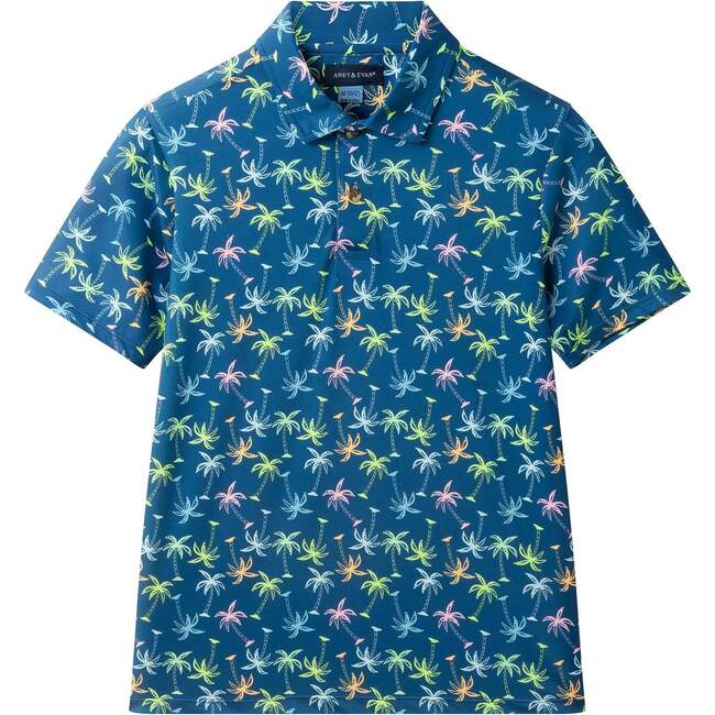 Tween Boys Short Sleeve Polo, Island Palms