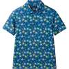 Tween Boys Short Sleeve Polo, Island Palms - Polo Shirts - 1 - thumbnail