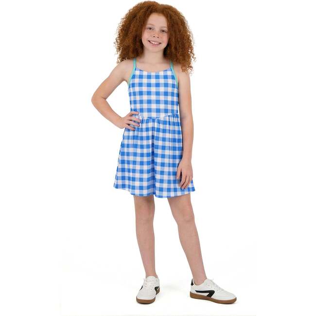 Tween Girls Knit Skort Dress, Gingham