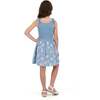 Tween Girls Rib Knit Bow Shoulder Dess, Floral Eyelet - Dresses - 3