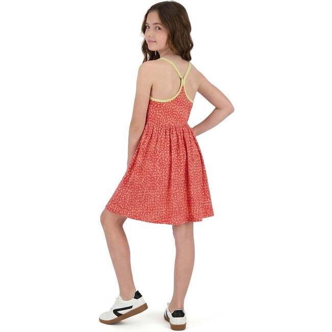 Tween Girls Knit Skort Dress, Floral Print - Dresses - 3