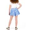 Tween Girls Athletic Short, Blue Gingham - Shorts - 3