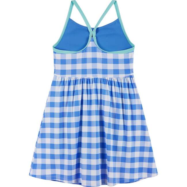 Tween Girls Knit Skort Dress, Gingham - Dresses - 4