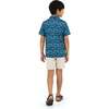 Tween Boys Short Sleeve Polo, Island Palms - Polo Shirts - 3 - thumbnail
