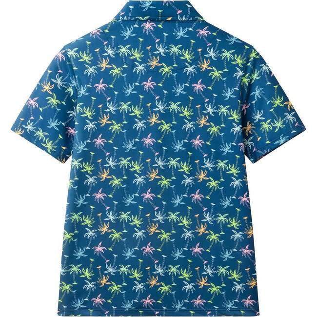 Tween Boys Short Sleeve Polo, Island Palms - Polo Shirts - 4
