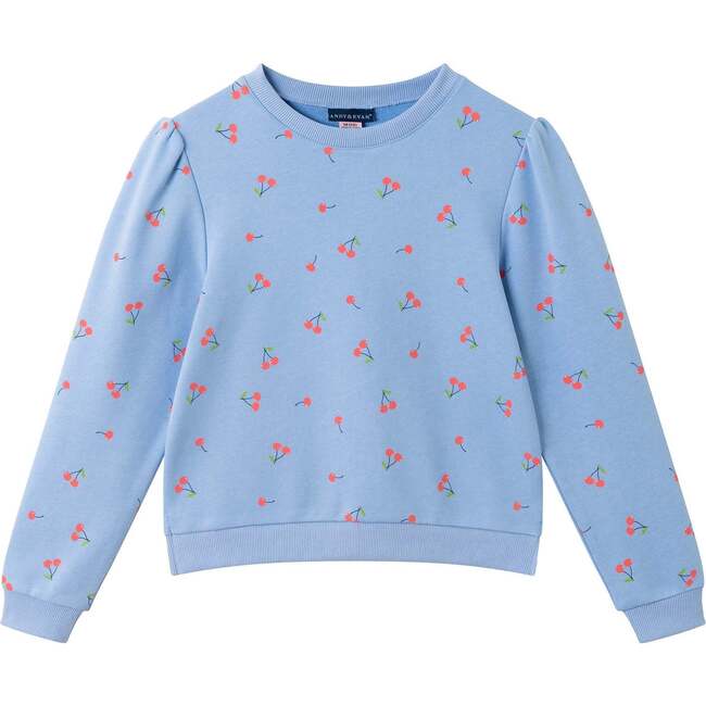 Tween Girls Crewneck Sweatshirt & Short Set, Cherry Print - Mixed Apparel Set - 5