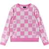 Tween Girls Terry Pull-Over & Short Set, Checkered Bow - Mixed Apparel Set - 6