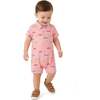 Infant Boys Polo Romper, Coral Cars - Rompers - 4