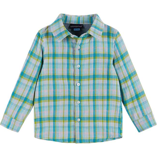 Infant Boys 4-Piece Vest Set, Navy & Khaki Plaid - Mixed Apparel Set - 4