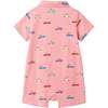 Infant Boys Polo Romper, Coral Cars - Rompers - 5