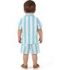 Infant Boys Airy Oxford Set, Green Stripe - Mixed Apparel Set - 4 - thumbnail