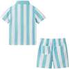Infant Boys Airy Oxford Set, Green Stripe - Mixed Apparel Set - 5 - thumbnail