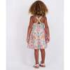Girls Textured Cotton Poplin Dress, Pink Cheetah - Dresses - 3