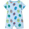 Infant Boys Henley Romper & Bib Set, Blue Ice-Pops - Mixed Apparel Set - 8
