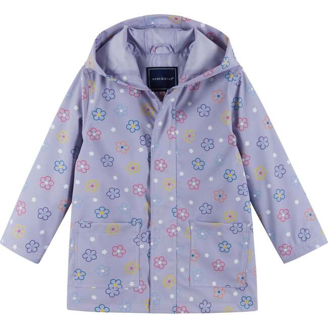 Girls Rain Coat, Multicolor Floral
