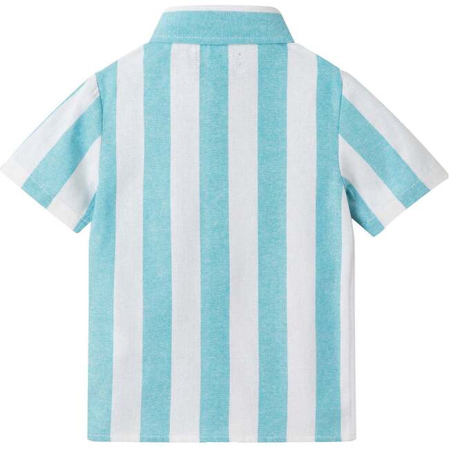 Infant Boys Airy Oxford Set, Green Stripe - Mixed Apparel Set - 7