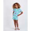 Girls Heart Crochet Set, Aqua Hearts - Mixed Apparel Set - 2