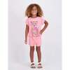 Girls French Terry Top & Short, Glitter Cheetah - Mixed Apparel Set - 2