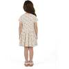 Girls Knit Seersucker Bubble Dress, Blush Floral - Dresses - 3 - thumbnail