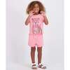 Girls French Terry Top & Short, Glitter Cheetah - Mixed Apparel Set - 3
