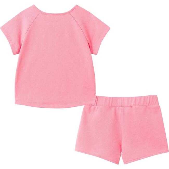 Girls French Terry Top & Short, Glitter Cheetah - Mixed Apparel Set - 4