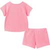 Girls French Terry Top & Short, Glitter Cheetah - Mixed Apparel Set - 4
