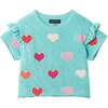 Girls Heart Crochet Set, Aqua Hearts - Mixed Apparel Set - 7