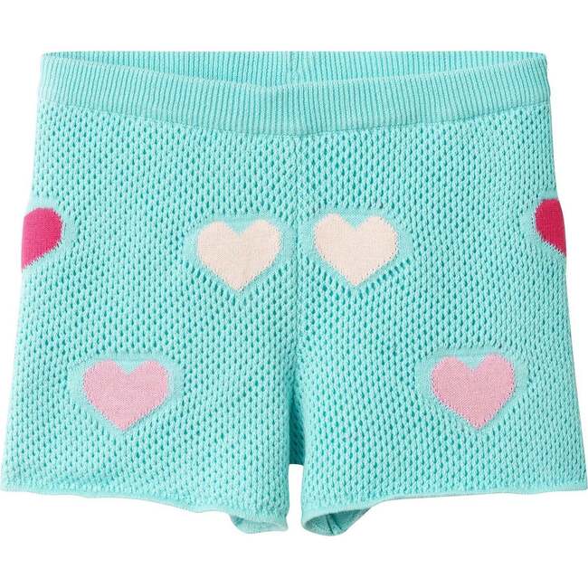 Girls Heart Crochet Set, Aqua Hearts - Mixed Apparel Set - 8