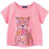 Girls French Terry Top & Short, Glitter Cheetah - Mixed Apparel Set - 5