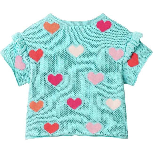 Girls Heart Crochet Set, Aqua Hearts - Mixed Apparel Set - 9