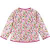 Girls Cream Bomber, Floral Print - Jackets - 5
