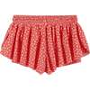 Girls Athletic Short, Orange Floral - Shorts - 2