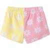 Girls Colorblocked Terry Short, Pink Floral - Shorts - 5