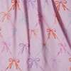 Girls Flutter Sleeve Seersucker Dress, Pink Bow - Dresses - 3