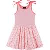 Girls Bubble Dress, Watermelon Rainbow Print - Dresses - 1 - thumbnail