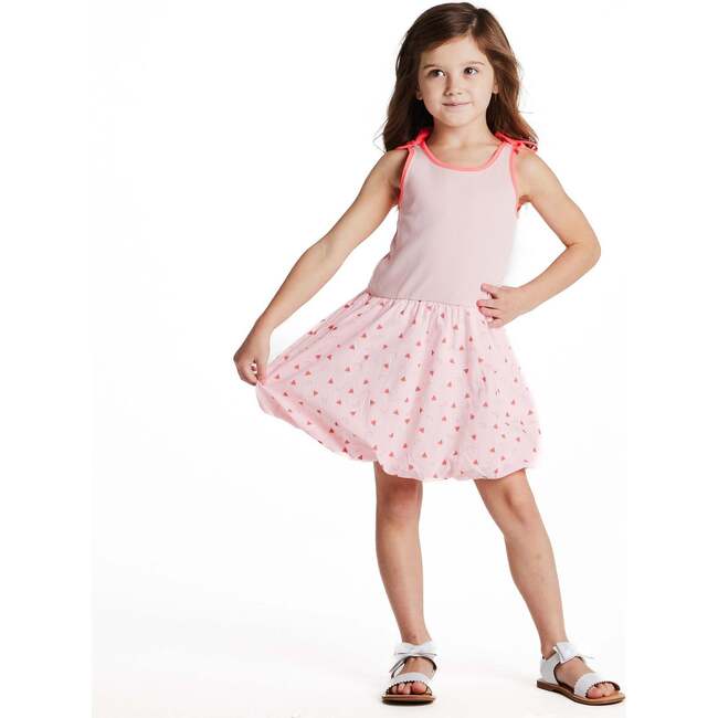 Girls Bubble Dress, Watermelon Rainbow Print