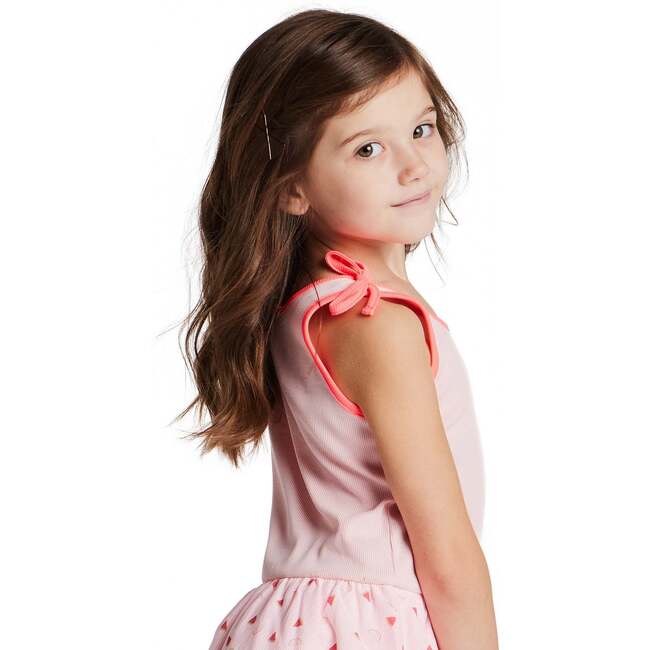 Girls Bubble Dress, Watermelon Rainbow Print - Dresses - 3