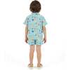Boys Synthetic Viscose Matching Set, Aqua beach - Mixed Apparel Set - 3