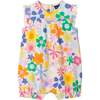 Infant Girls Floral Printed Romper, Retro Bloom - Rompers - 4
