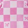 Infant Girls Terry Set, Checkered Bow - Mixed Apparel Set - 5 - thumbnail