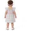 Infant Girls Plaid Dress Set, White Plaid - Dresses - 4 - thumbnail