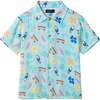 Boys Synthetic Viscose Matching Set, Aqua beach - Mixed Apparel Set - 6