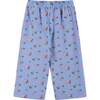 Infant Girls Knit Seersucker Top & Pant Set, Blue Floral - Mixed Apparel Set - 6 - thumbnail